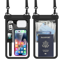 厂家直销大容量8.9英寸漂流手机防水袋PVC材质  IPX8级防水手机袋