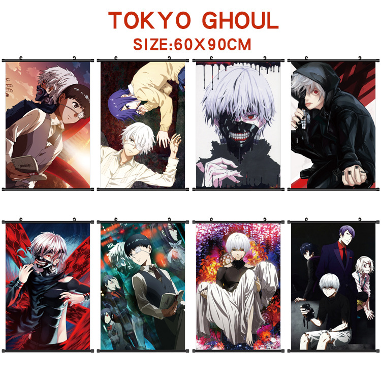 Comic show anime Tokyo concubine/Tokyo ghouls peripheral poster hanging scroll art cloth painting support DIY