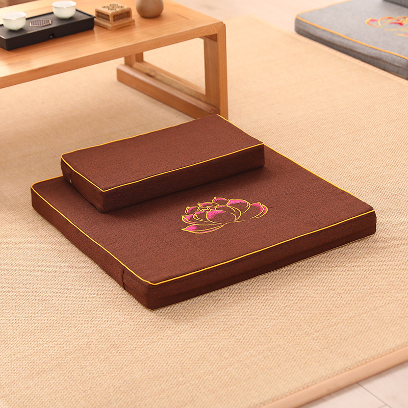 Cushion meditation mat Buddha worship mat Meditation Meditation Meditation meditation mat futon home thickened fabric kneeling mat removable and washable mat