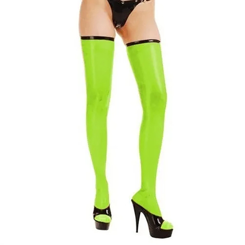 Hot supply latex rubber rubber foot socks green stockings tight sexy elastic stockings socks sexy supplies Hot supply latex rubber rubber foot socks green stockings tight sexy elastic stockings socks sexy supplies