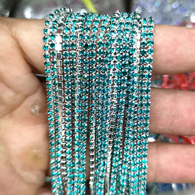 Silver bottom peacock green