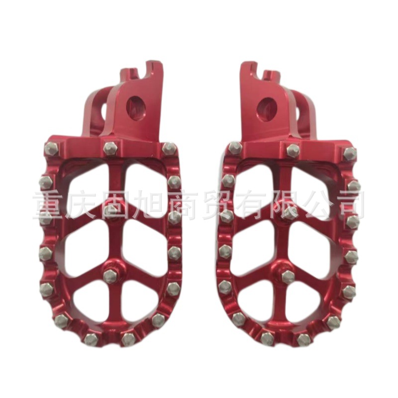 Off-road motorcycle modified aluminum alloy front foot pegs for the Extreme 678, Bosuer Titan M2M4M6 front foot pegs