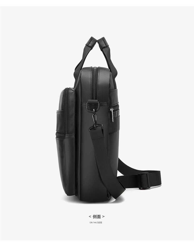 The new 2024 high-end briefcase, large-capacity casual sports single-shoulder bag, simple men's style, water-resistant crossbody undefined