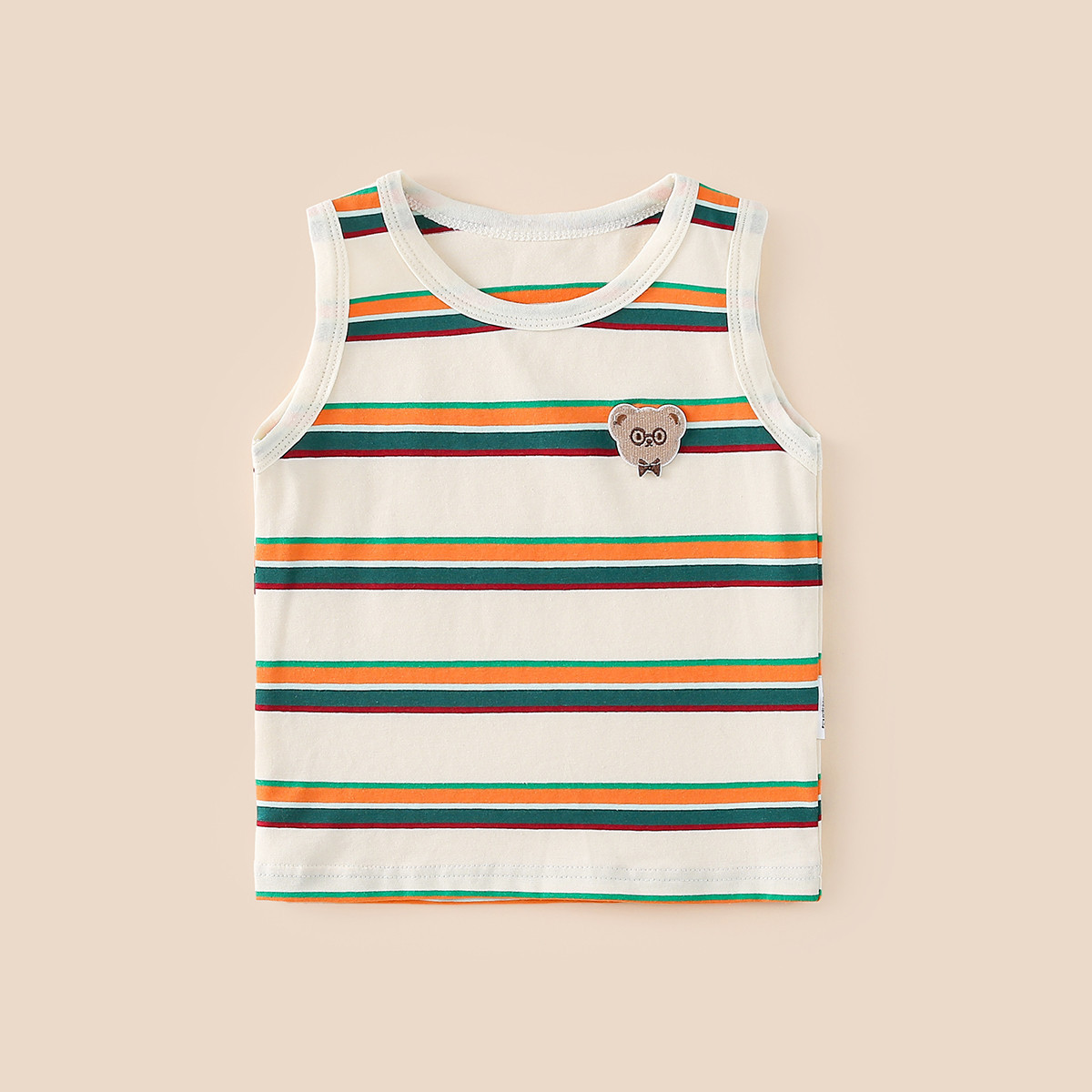 代理の赤ちゃんのベストの服の夏の薄いタイプの子供の純綿の上着の男女の子供のガーターの袖なしの底のシャツ