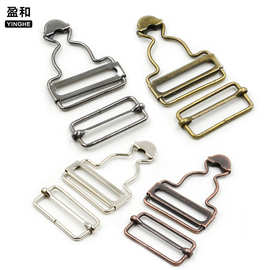 厂家直供横担铁皮款葫芦扣背带裤调节扣扣配拉心扣日字扣实用