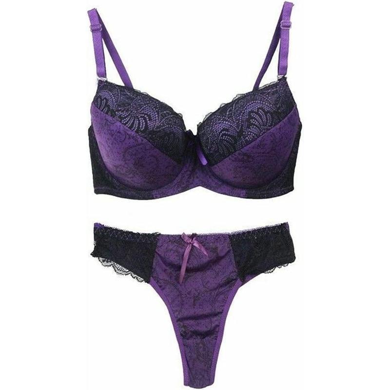 2025 New Cross-Border Dropshipping Women's Underwear Padded Bra Push-Up Bra Panties Cross-Border Dropshipping