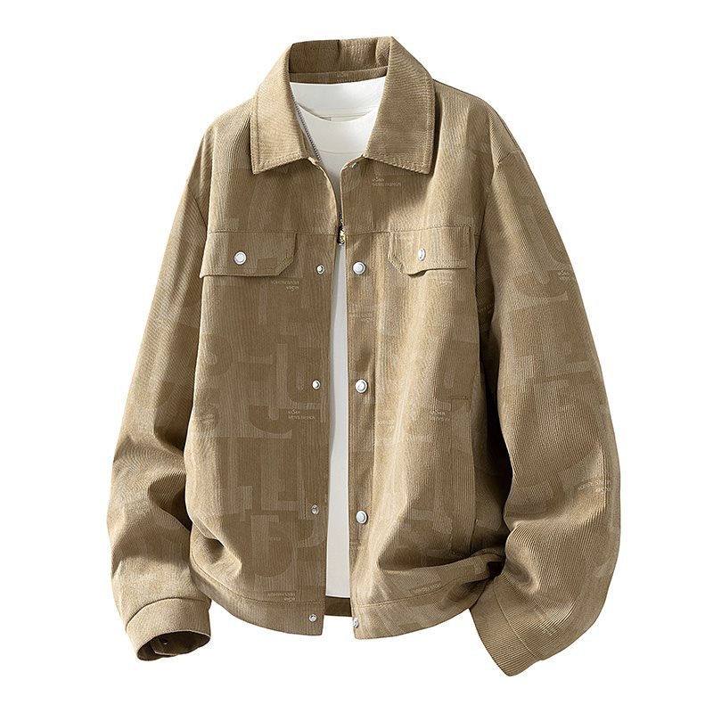 Men's 3D Thin Jacket for Spring and Autumn, 2026 New Style, Stand Collar Jacket, Trendy and Versatile Casual Trench Coat