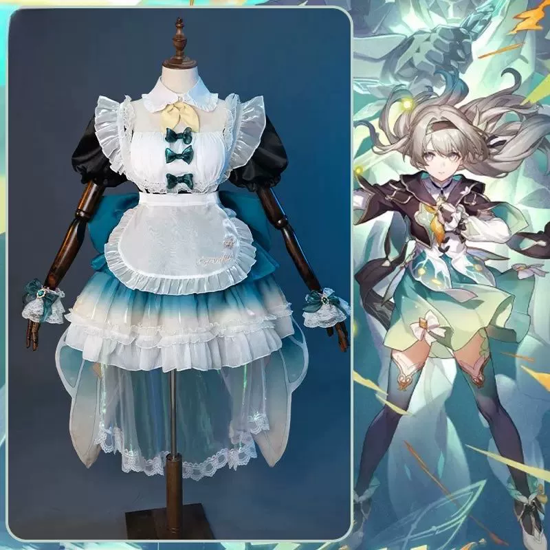 [崩坏星穹铁道cos流萤cos服女仆装萤火虫女孩cosplay动漫游戏服装]