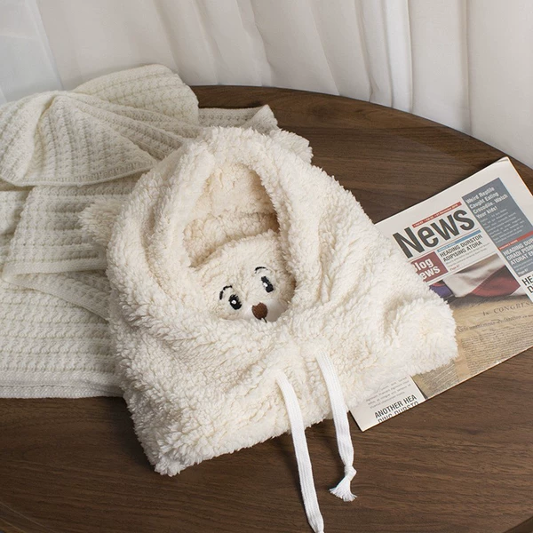 White medical mask, with little bears