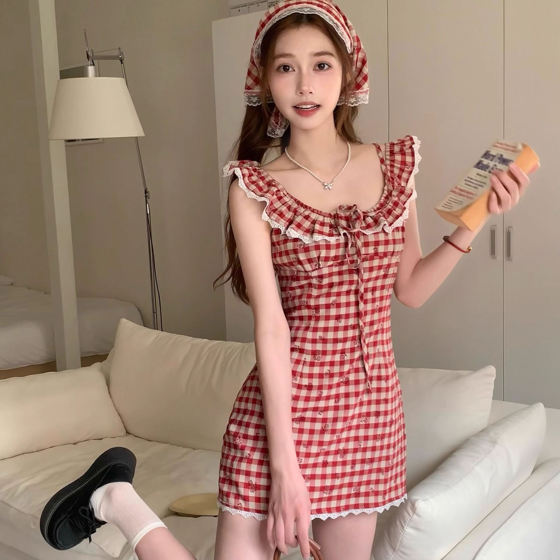 Red [with headscarf]