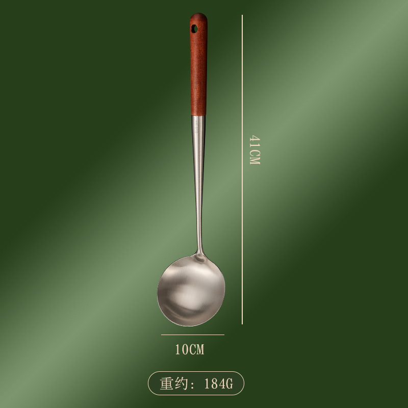201汤勺家用厨房烹饪木柄汤勺漏勺煎铲