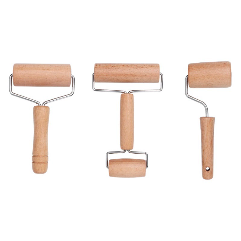 Двуглавая деревянная ручка Скалка бытовой валик из цельного дерева пельмень кожа буковая Скалка ролик мука палочка инструмент для выпечки