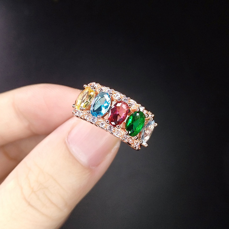 Elegant Geometric Copper Plating Open Ring 1 Piece