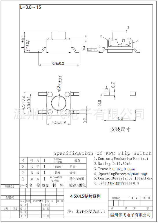 4.5x4.5贴片