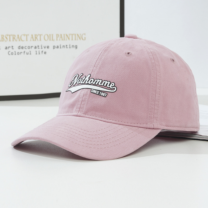 Nuovo da donna colla stampa Soft Top Baseball versione coreana Tide Wash approfondisce il viso Mostra piccolo cappello con lingua d'anatra da uomo_voghion.com