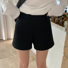 THE LEMON柠檬绿茶2026春季韩式休闲风高腰短裤女小个子休闲短裤