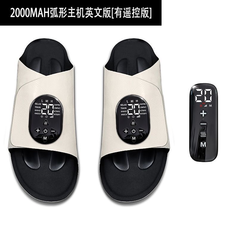 ポータブル充電式 EMS パルス微電流 TENS スマート痩身美脚器具美脚温湿布マッサージフットマッサージシューズ|undefined