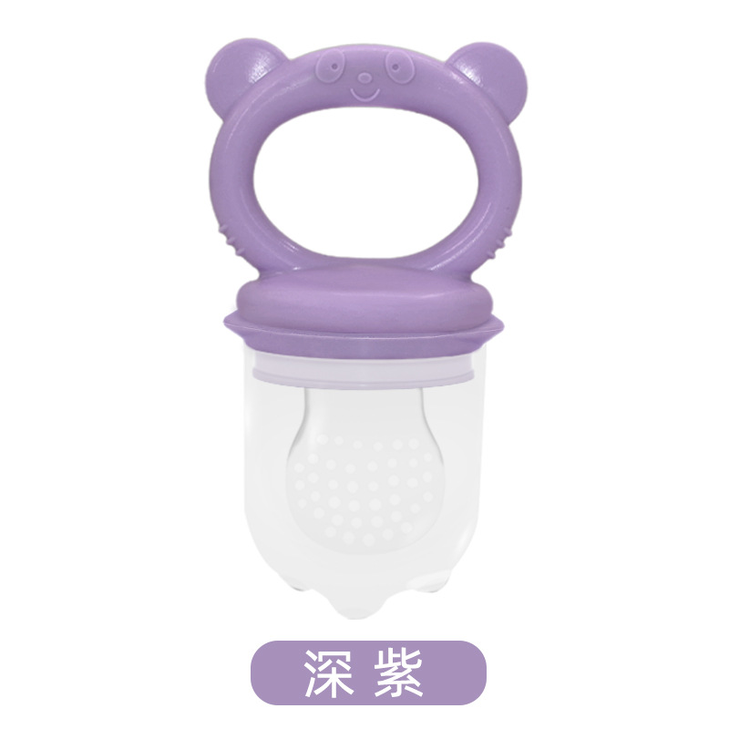 Bite le frutas y verduras le bebés y bebés bolsas de malla de silicona alimentador de bebés chupeta súper suave goma de dientes suplementos de frutas