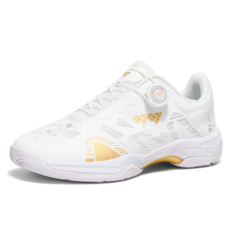 Nuevos zapatos de bádminton casuales transpirables antideslizantes hombres y mujeres zapatos de tenis de mesa ligeros zapatos de entrenamiento de tenis en stock