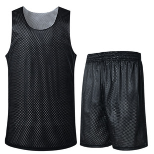 Reversible Basketball Uniform Suit Men's Street Basketball Uniform Sports Team Game Training Uniform Personalized Two-Piece Set Wholesale