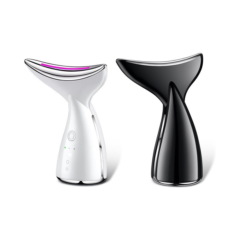 Instrumento de belleza de cuello transfronterizo patrón de eliminación de cuello instrumento de belleza de patrón francés EMS micro-corriente color de la cara Luz de elevación y apriete instrumento de importación