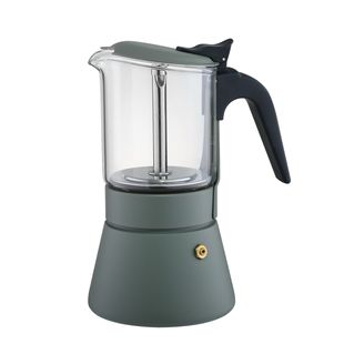 SEECIN Moka Pot Olive Green Hand Coffee Pot Camping Portable Hand Coffee Pot suit