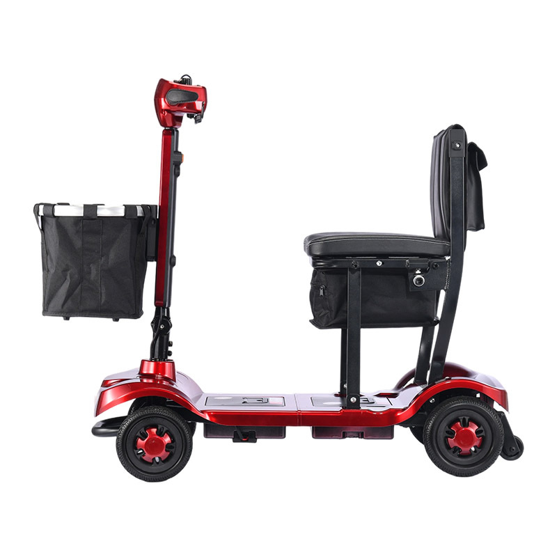 / New Electric Four-Wheel Folding Mobility Scooter (Auto Parts and Accessories) - 17-half-fold-10a-lithium-battery