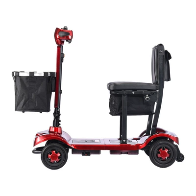 Cross-Border Hot Selling New Electric Four-Wheeler Folding Scooter for the Elderly, Home Use with High Battery Life (Qatlanan elektrik velosipedlər) - 17-half-foldable-10a-lithium-battery