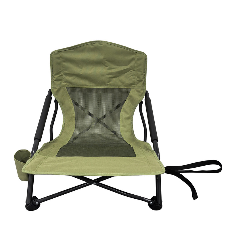 Cross-Border Outdoor Portable Folding Chair Fishing Chair with Backrest for Fishing, Picnic, Camping, Leisure, Low Stool