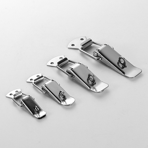 Flat mouth lock buckle insulation box buckle spring buckle 304 stainless steel duckbill spring buckle luggage hardware accessories batch