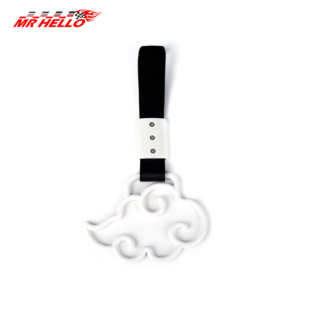 Amazon nuevo tendón nube colgante anillo de advertencia de parachoques trasero del coche anillo colgante anillo de la mano del coche