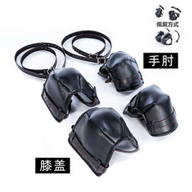 加棉套装狗奴爬行训练护具膝盖手肘训奴欧美情趣用品道具跨境