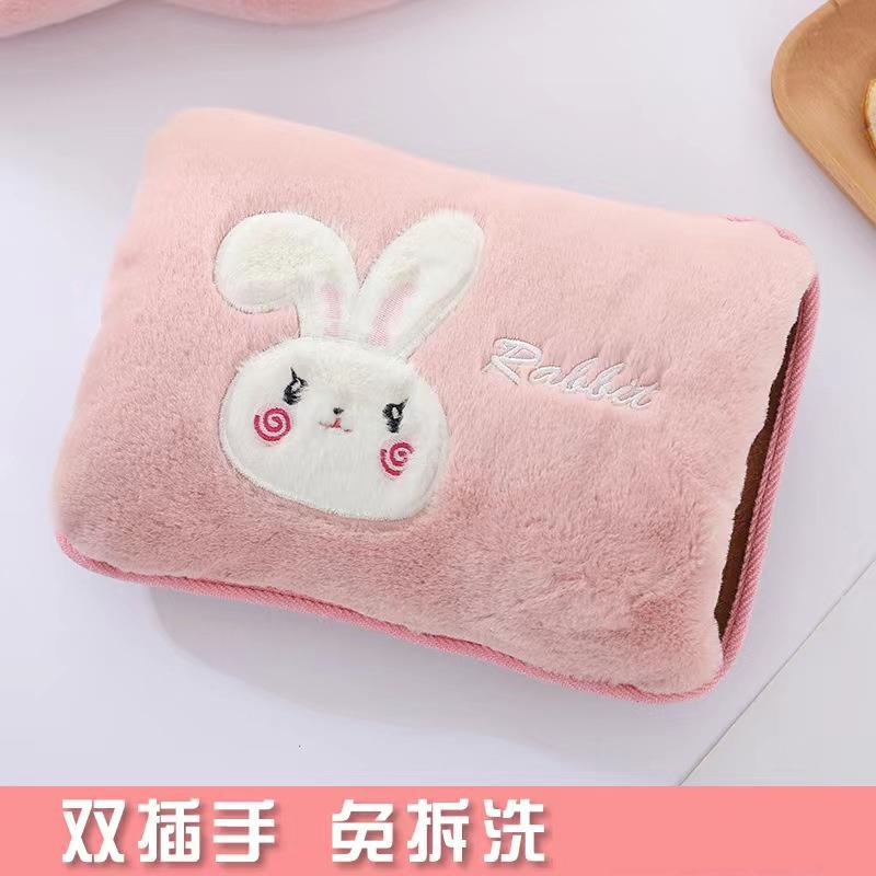 접힌 귀 토끼 핑크