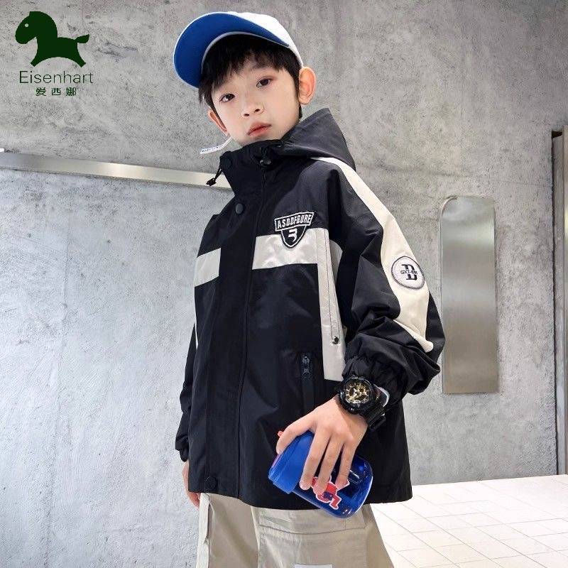 Autumn jacket for boys, windproof waterproof trench coat, for teenagers