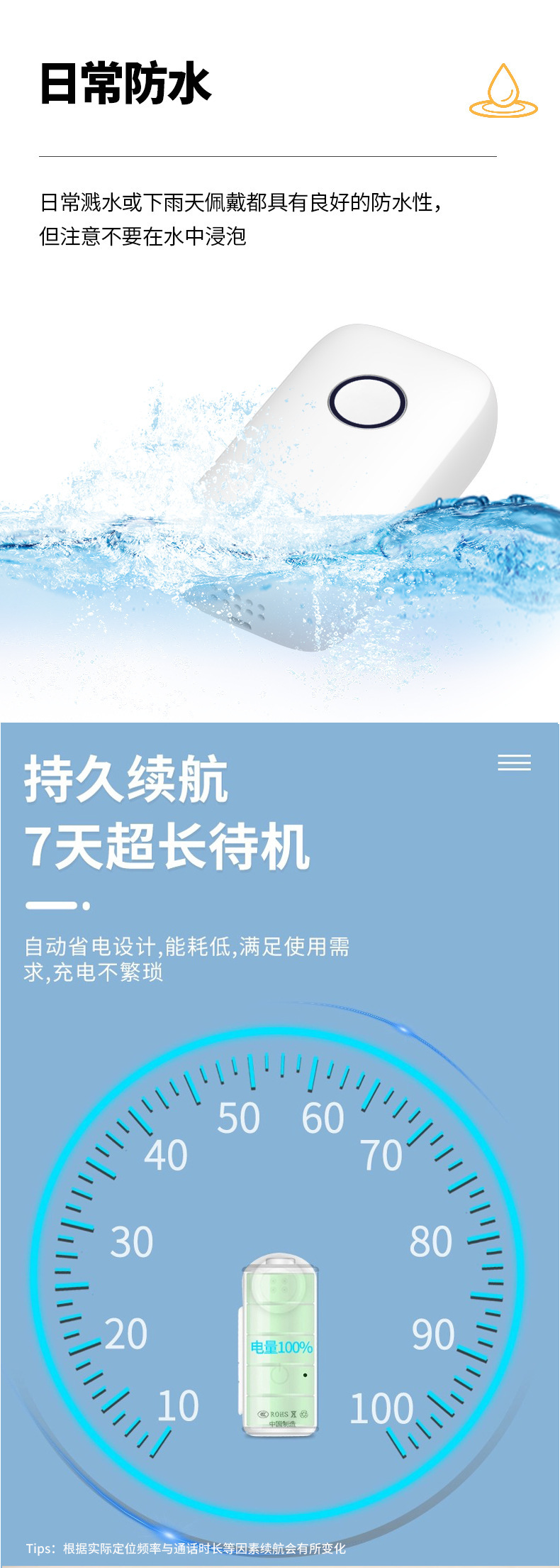 4g Kidsren's Gps Locator, Anti-Lost Device for the Elderly, Beidou Tracker, Sos Alarm, Two-Way Communication, Anti-Lost Device for Kidsren