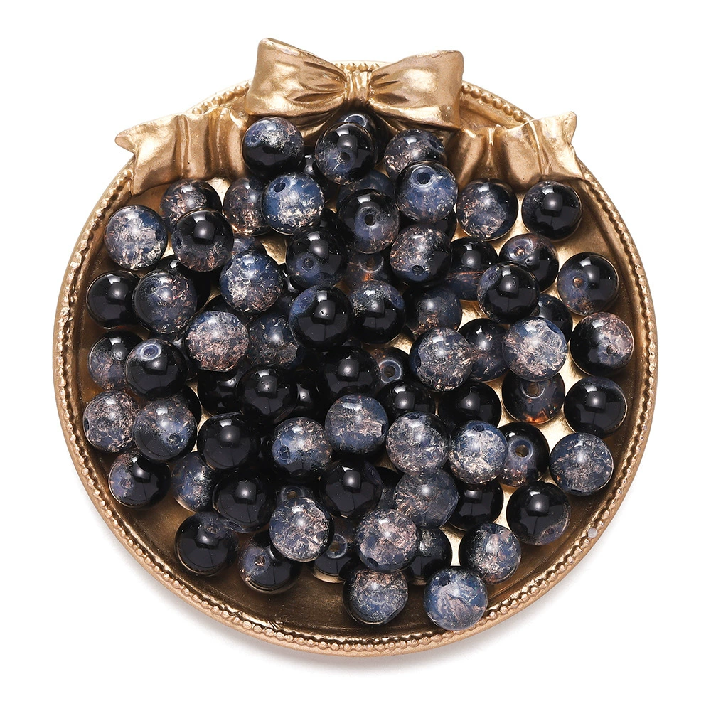 Beaded bracelet handmade round glass beads 10 mm, 1.8 mm hole, DIY 20 or 50 pcs