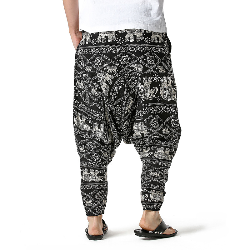 men's and women's foreign trade Harun yoga pants loose bohemian pants hanging pants moth pants 73