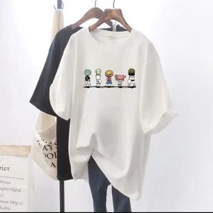 Breastfeeding T-shirt Breastfeeding Top Korean Style Summer Internet Popular Trendy Mom Short-sleeved T-shirt Postpartum Breastfeeding Clothes Round Neck Breastfeeding