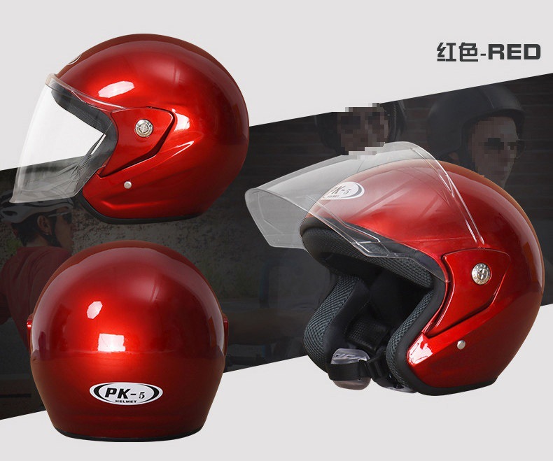 Motorcycle Helmet 3C Certified Electric Vehicle Helmet Winter Warm
