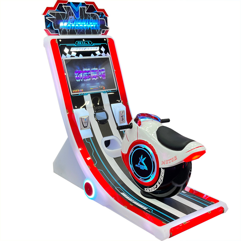 大型アーケードゲームセンター コイン式デュアルスクリーンバイクレーシングゲーム機 アーケード遊園地アミューズメント機器メーカー|undefined