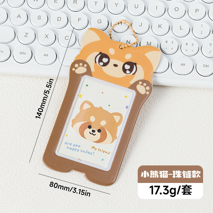 Funda para Tarjetas con Llavero de Dibujos Animados de 3 Pulgadas de PVC