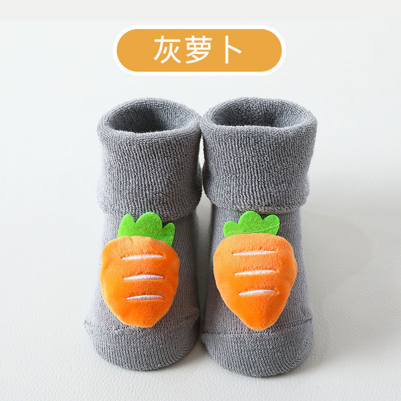 赤ちゃんの学校の靴下の赤ちゃんのA類の秋冬の床の靴下の子供の厚い毛の輪の靴下の男女の子供の靴の靴下の卸売り|undefined