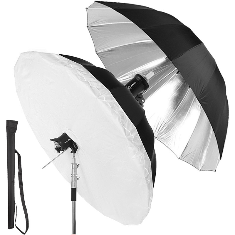Customized Black and White Reflective Umbrella Deep Mouth Parabolic Soft Light Cover Studio Portrait Shooting Soft Box Umbrella Type Outdoor Shooting Cover Customized Black and White Reflective Umbrella Deep Mouth Parabolic Soft Light Cover Studio Portrait Shooting Soft Box Umbrella Type Outdoor Shooting Cover