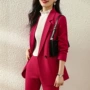 跨境新款直筒秋冬小西服