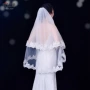 瑞士蕾丝新娘手工头纱