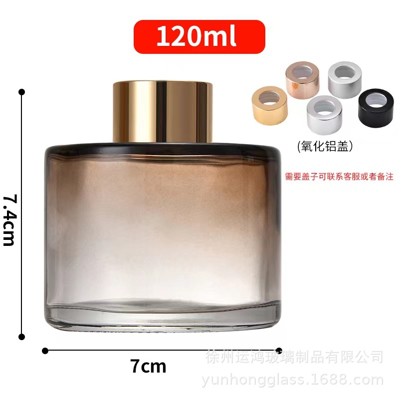 En stock botella de aromaterapia botella vacía taza de cera color botella cilíndrica color de ratán fragancia esmerilada botella vacía botella de perfume sin fuego