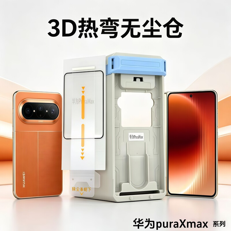 Suitable for Huawei Puraxmax Foldable Screen Outer Screen 3D Heat-Bending Full Glue High-Definition Tempered Film Electroplated Mobile Phone Protective Film Suitable for Huawei Puraxmax Foldable Screen Outer Screen 3D Heat-Bending Full Glue High-Definition Tempered Film Electroplated Mobile Phone Protective Film