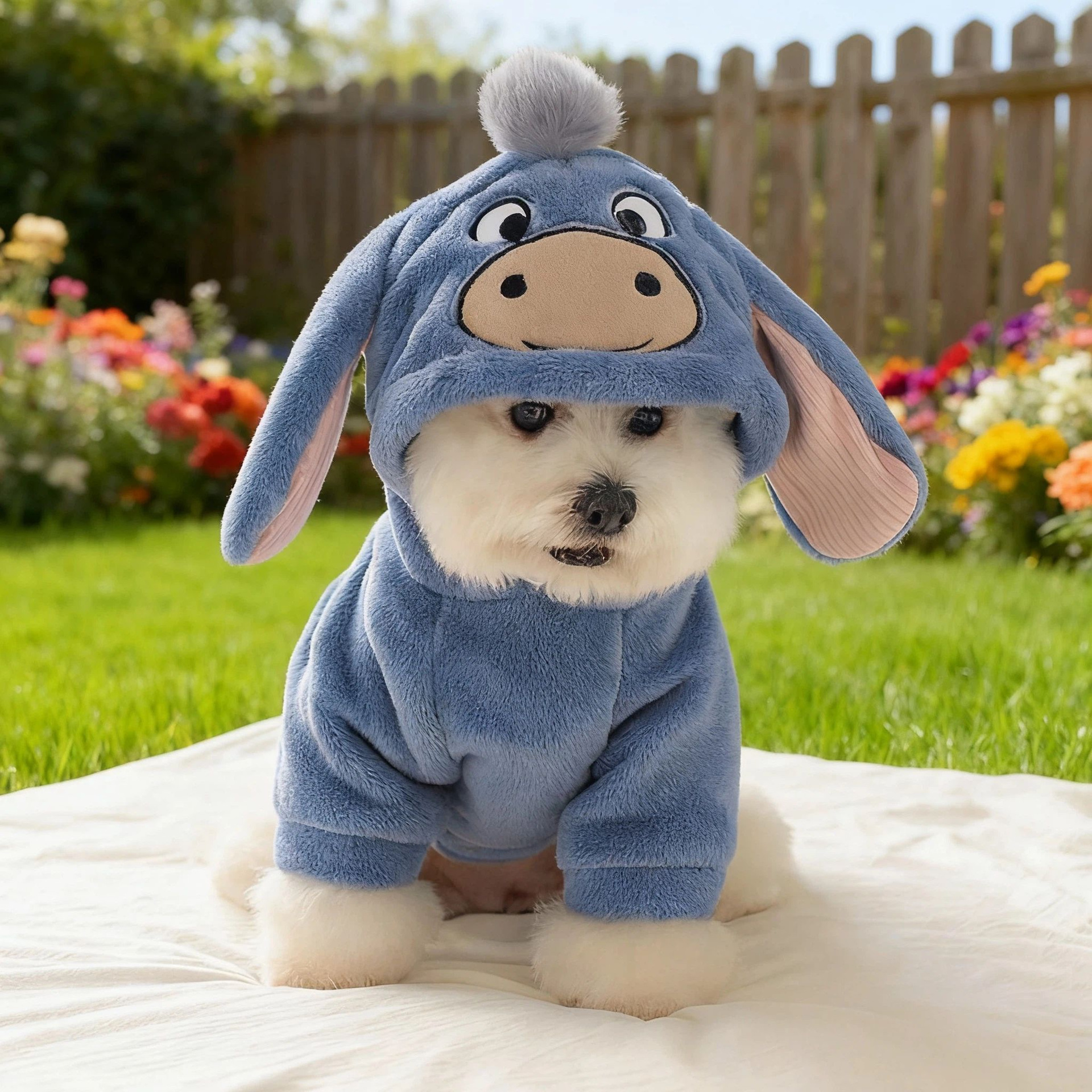 法兰绒宠物变身装派对狗衣服秋冬加绒保暖狗狗猫猫可爱变身装集合