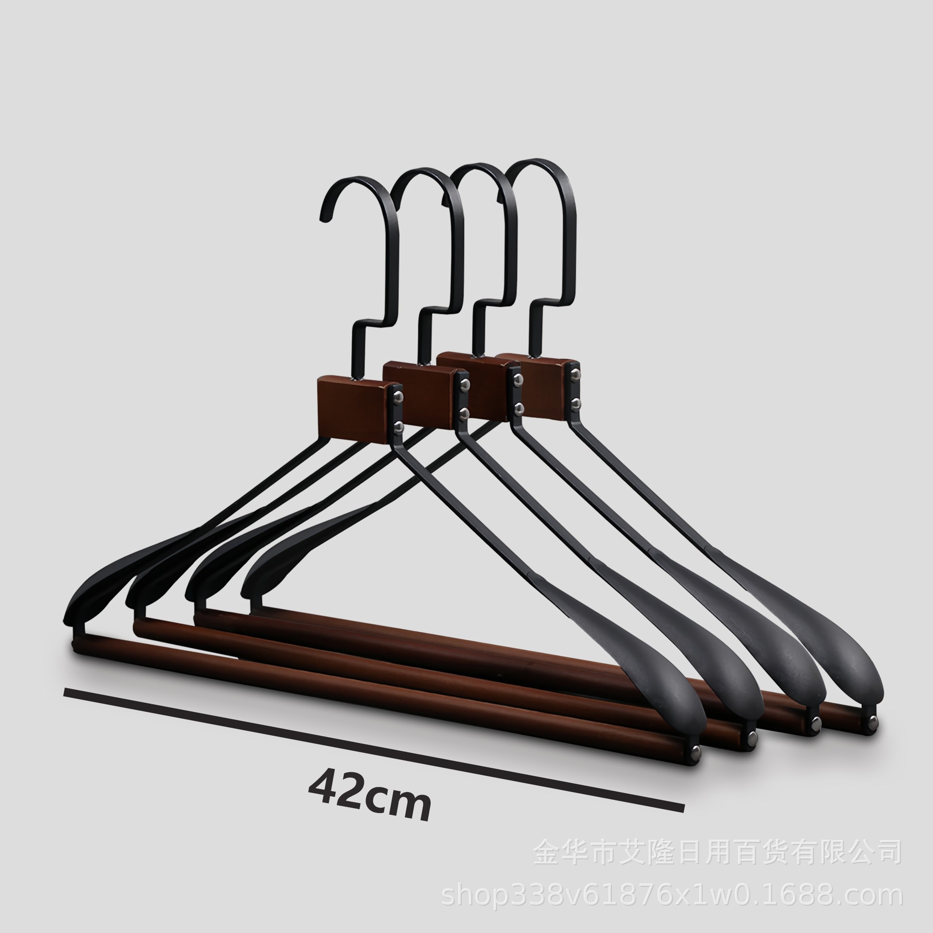 Nuevo estilo de madera de haya percha de hierro percha de metal de madera maciza percha de diseñador pantalones percha de ropa de armario multifuncional percha