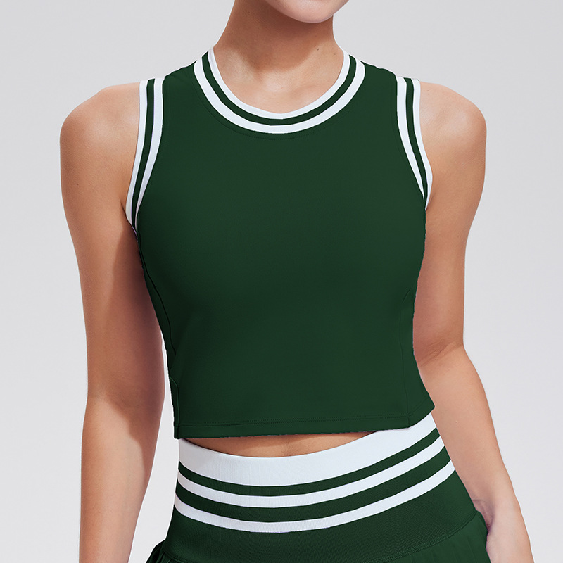 Nuevo conjunto deportivo Caijue para mujer, camiseta polo de manga corta para verano, falda para correr, fitness y tenis.